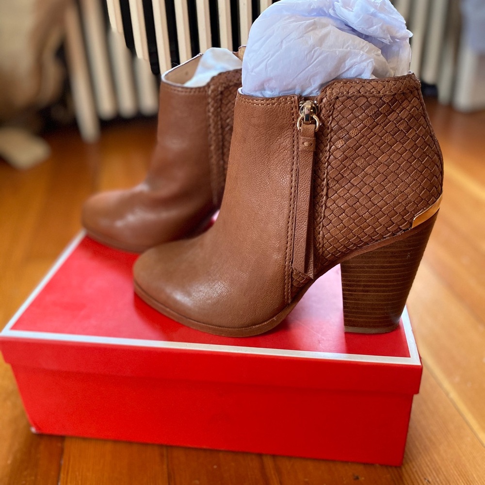 Coach Heidi Leather Bootie. Barely Worn!